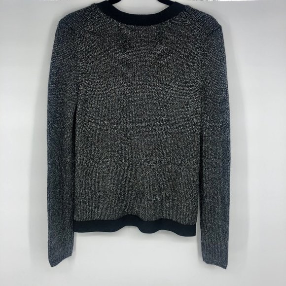 Philosophy Black White Silver Sweater Medium $78 - Picture 3 of 7